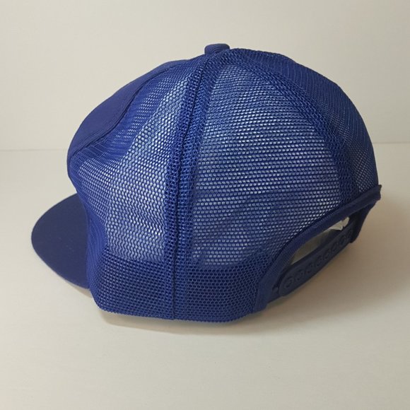 Vintage 80s BAADER Hat Snapback Trucker Hat Classic Cap Blue - Picture 7 of 15